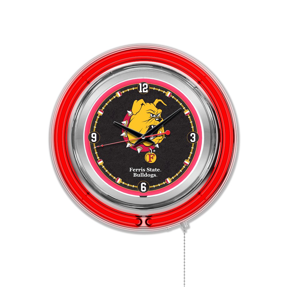 Ferris State Neon Clock. Picture 1