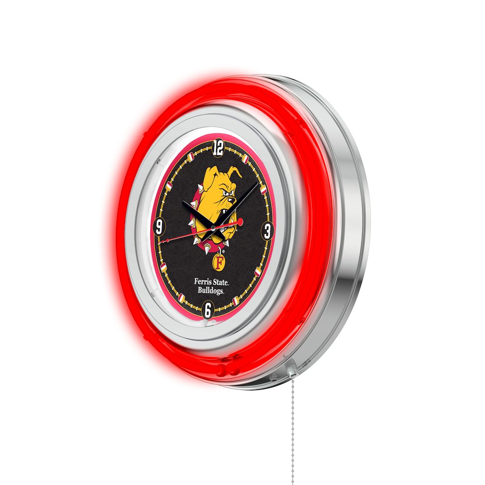 Ferris State Neon Clock. Picture 2