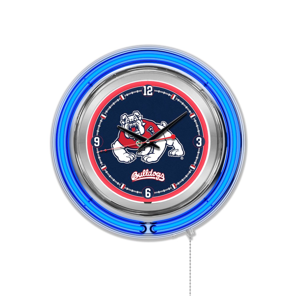 Fresno State Neon Clock. Picture 1