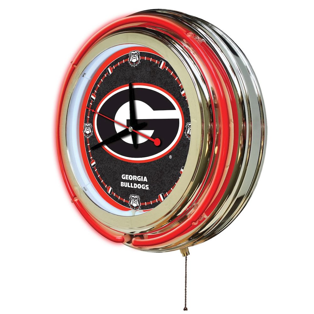 Georgia "G" Neon Clock. Picture 2