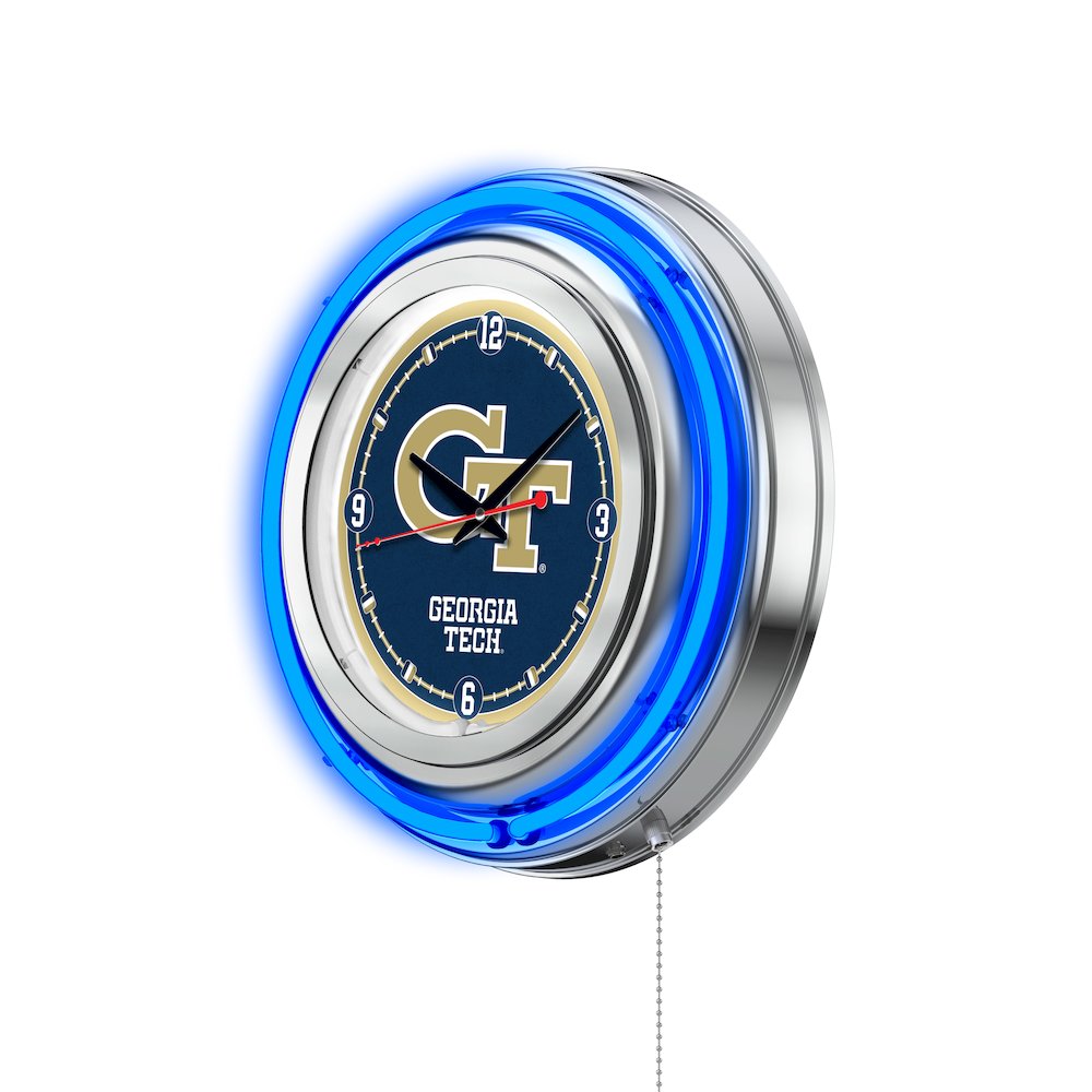 Georgia Tech Neon Clock. Picture 2