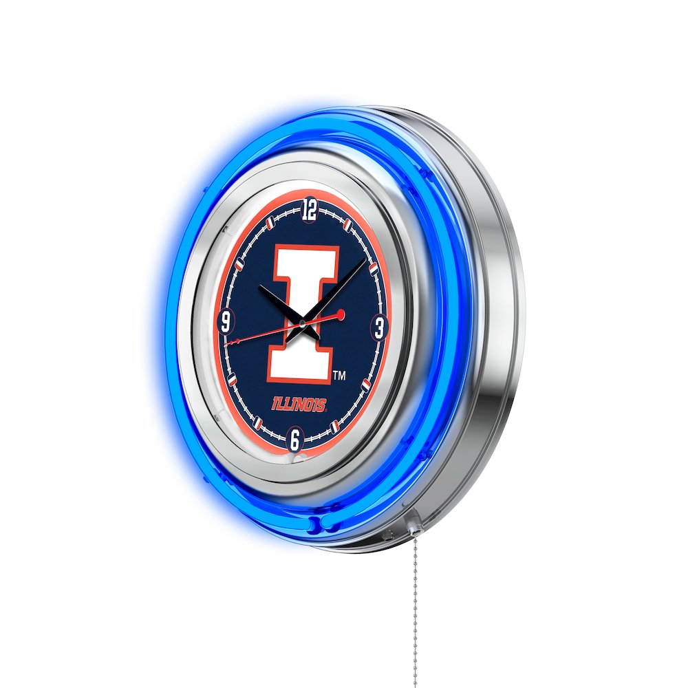 Illinois Neon Clock. Picture 2
