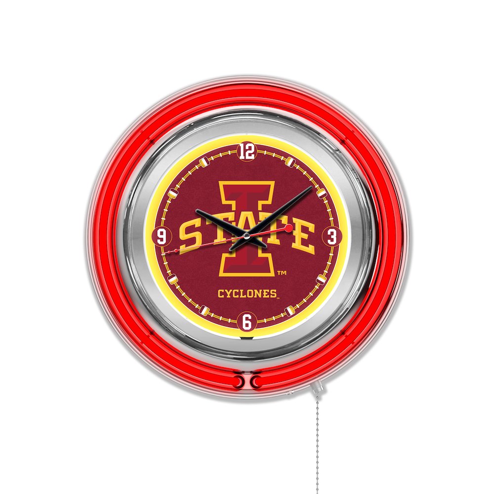 Iowa State Neon Clock. Picture 1