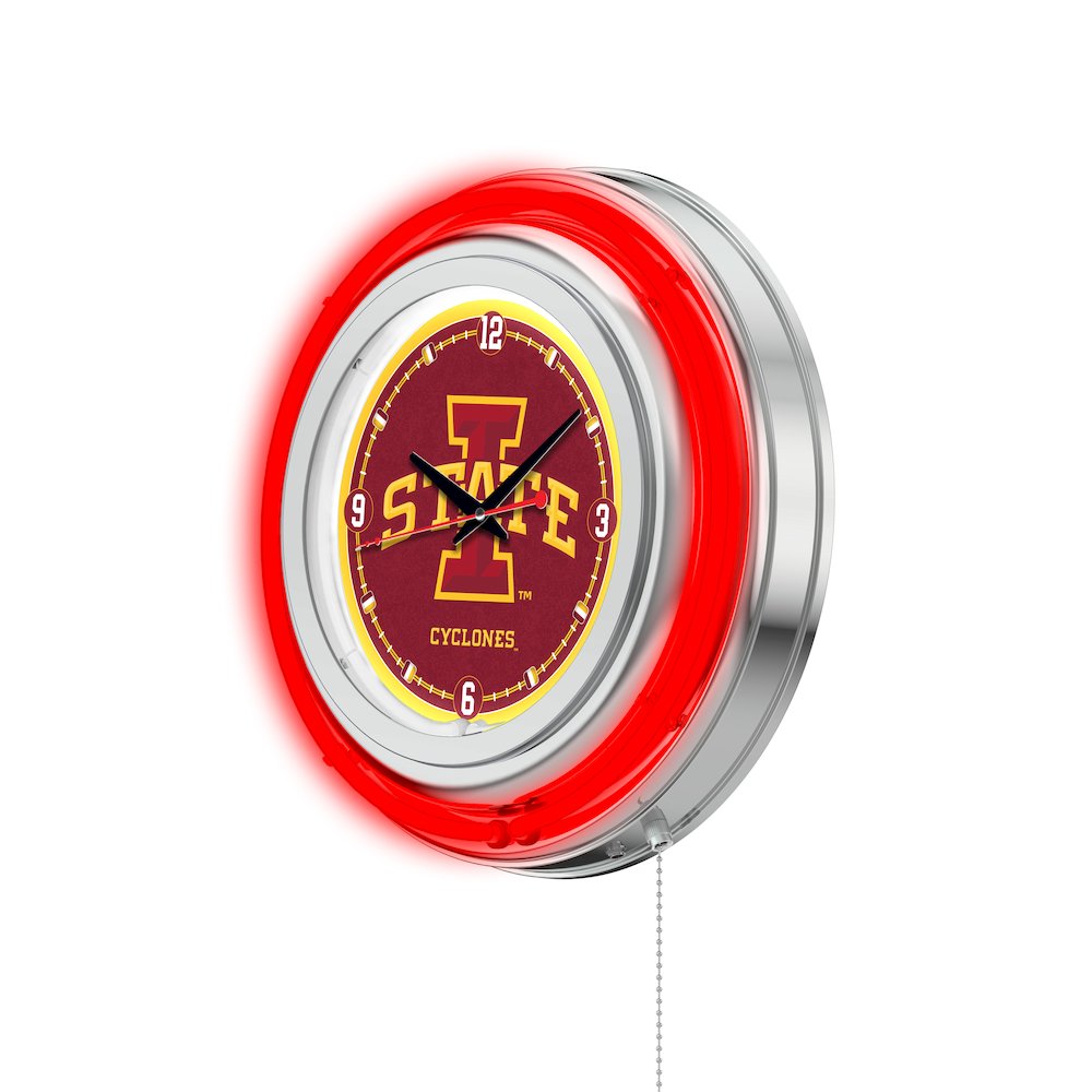Iowa State Neon Clock. Picture 2