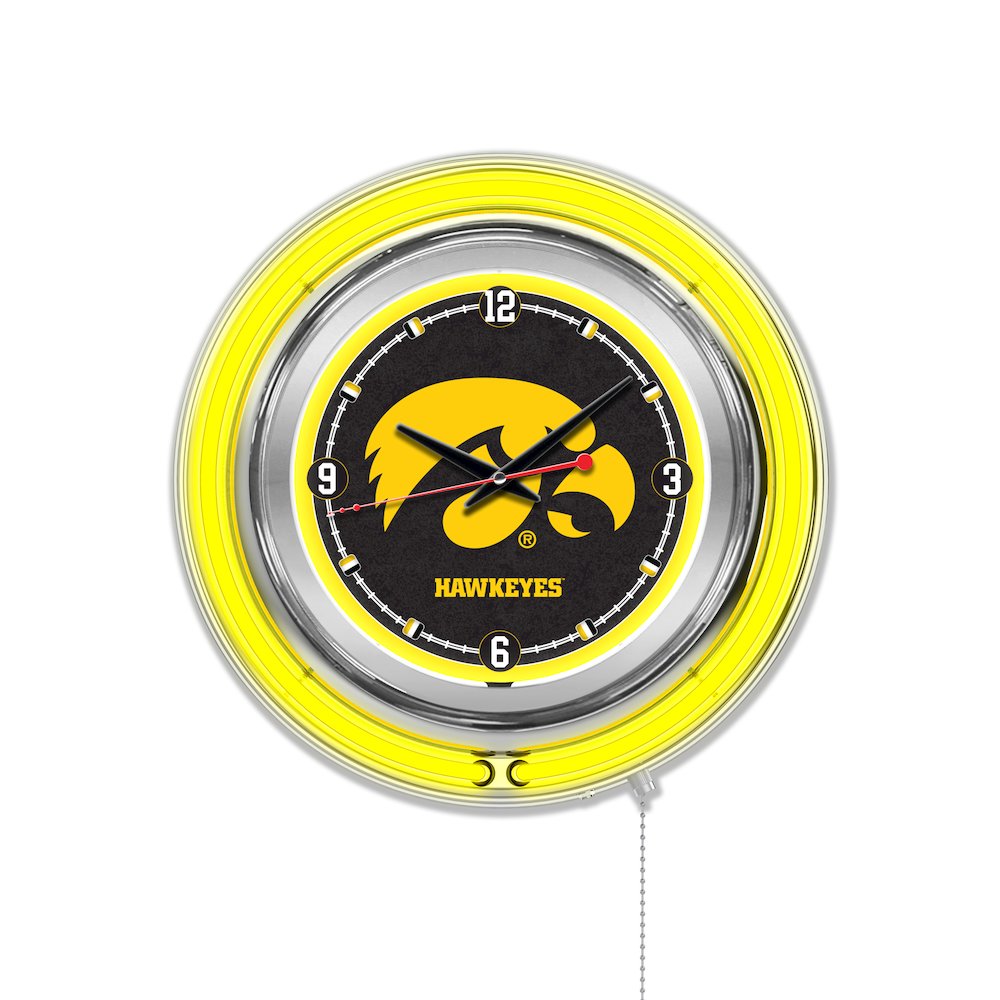 Iowa Neon Clock. Picture 1