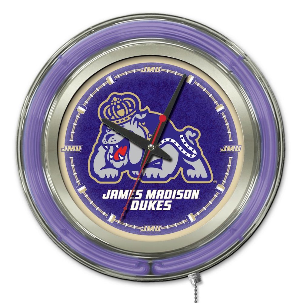 James Madison Neon Clock. Picture 1