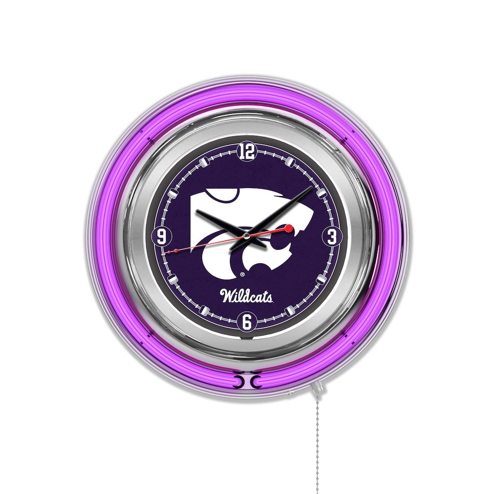 Kansas State Neon Clock. Picture 1