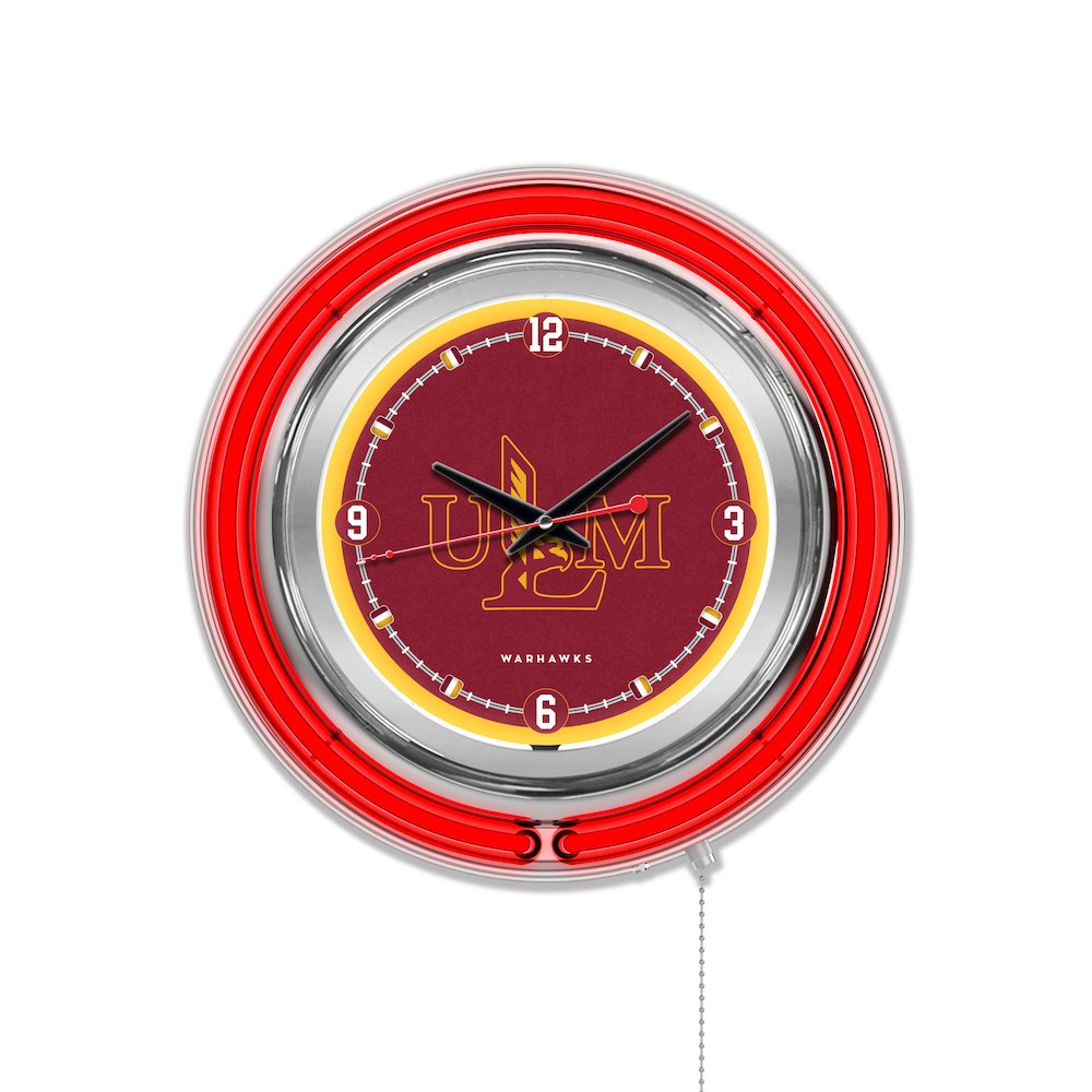 Louisiana-Monroe Neon Clock. Picture 1
