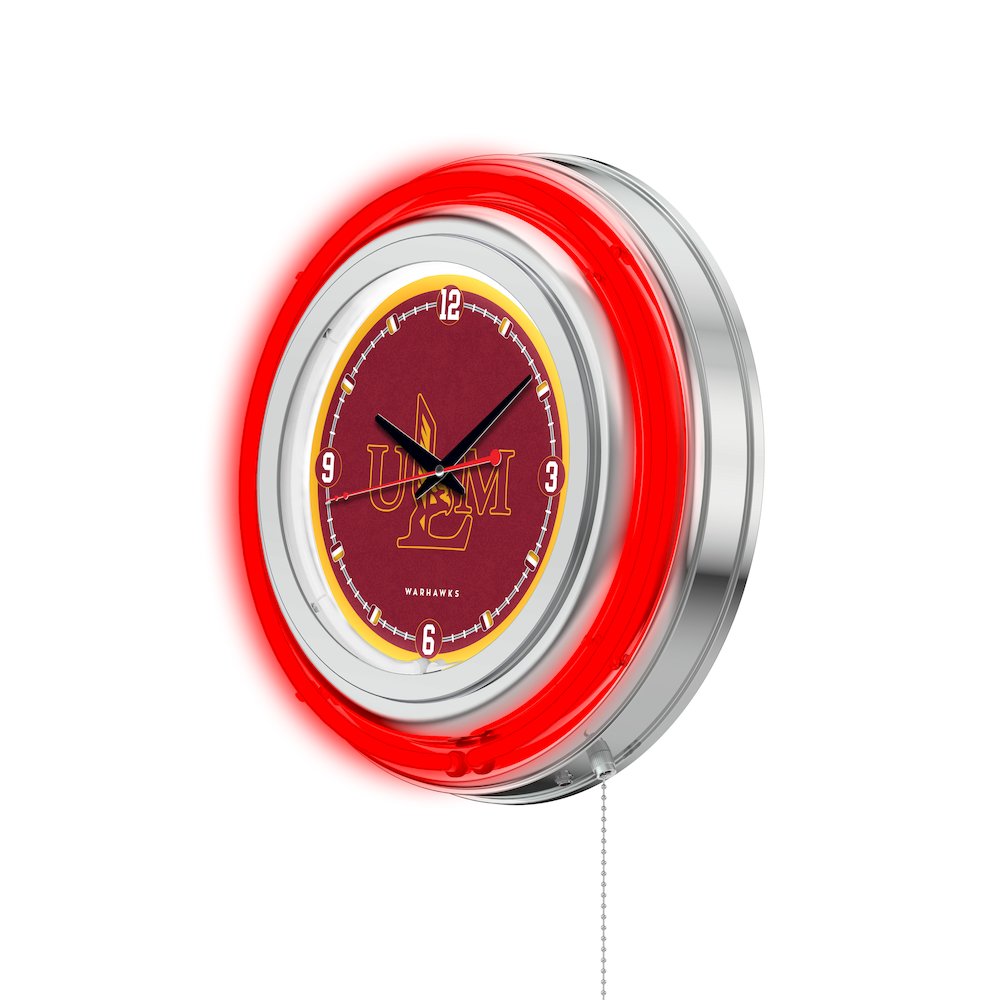 Louisiana-Monroe Neon Clock. Picture 2