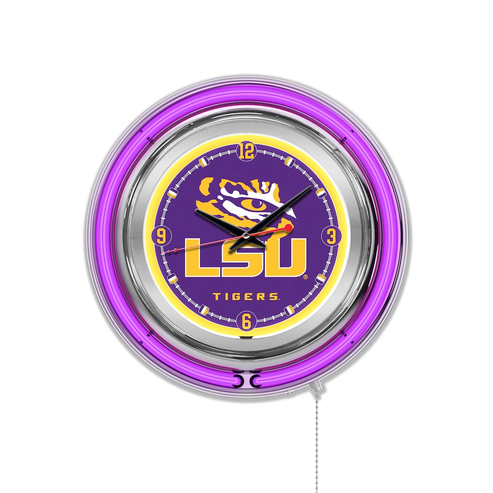 Louisiana State Neon Clock. Picture 1