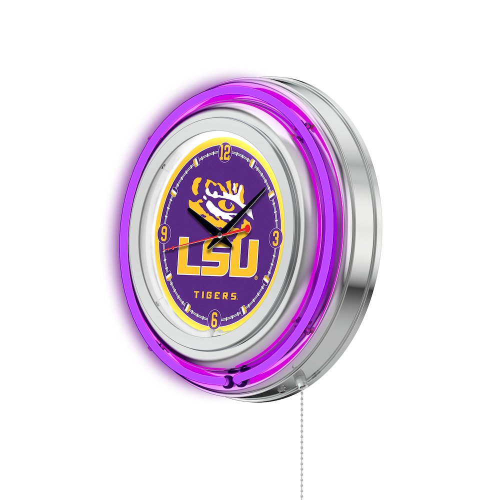 Louisiana State Neon Clock. Picture 2