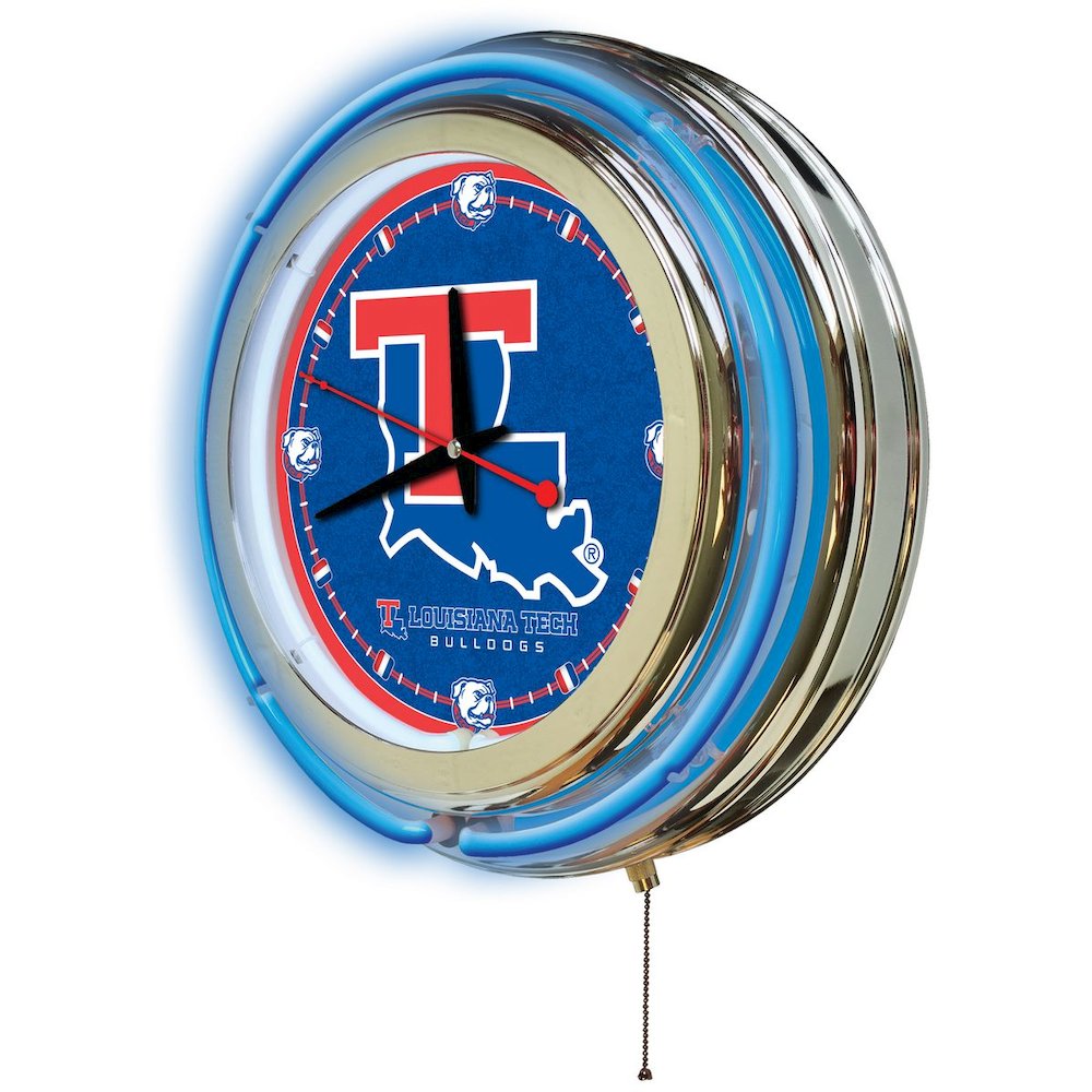 Louisiana Tech Neon Clock. Picture 2