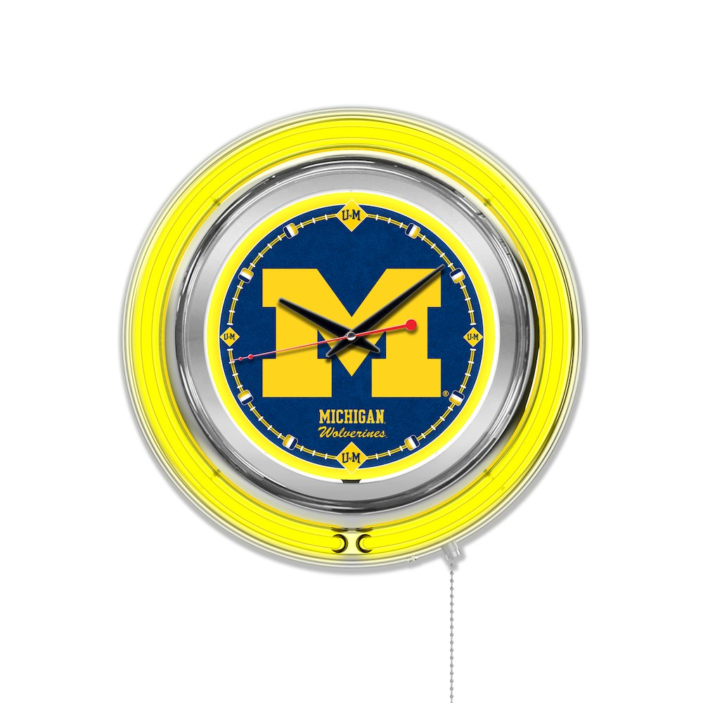 Michigan Neon Clock. Picture 1