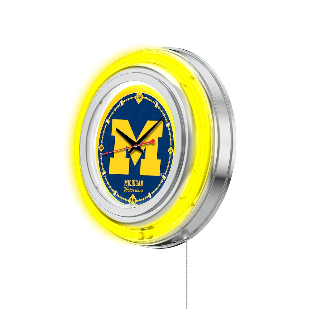 Michigan Neon Clock. Picture 2