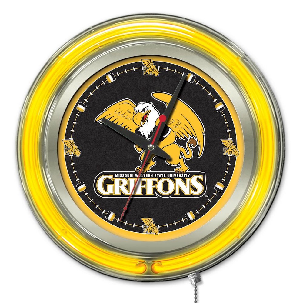 Missouri Western State Neon Clock. Picture 1