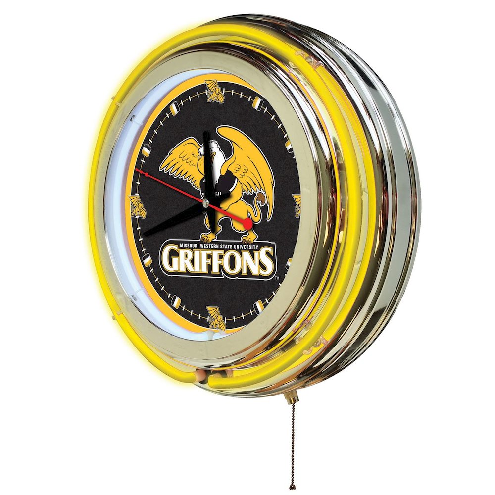 Missouri Western State Neon Clock. Picture 2