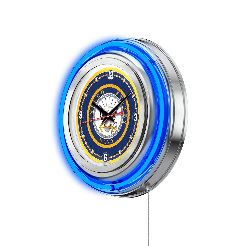 U.S. Navy Neon Clock. Picture 2