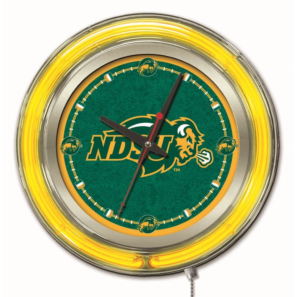 North Dakota State Neon Clock. Picture 1
