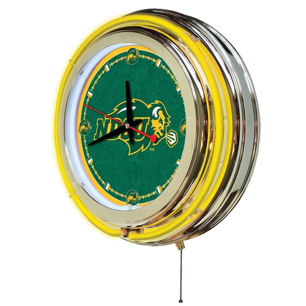 North Dakota State Neon Clock. Picture 2