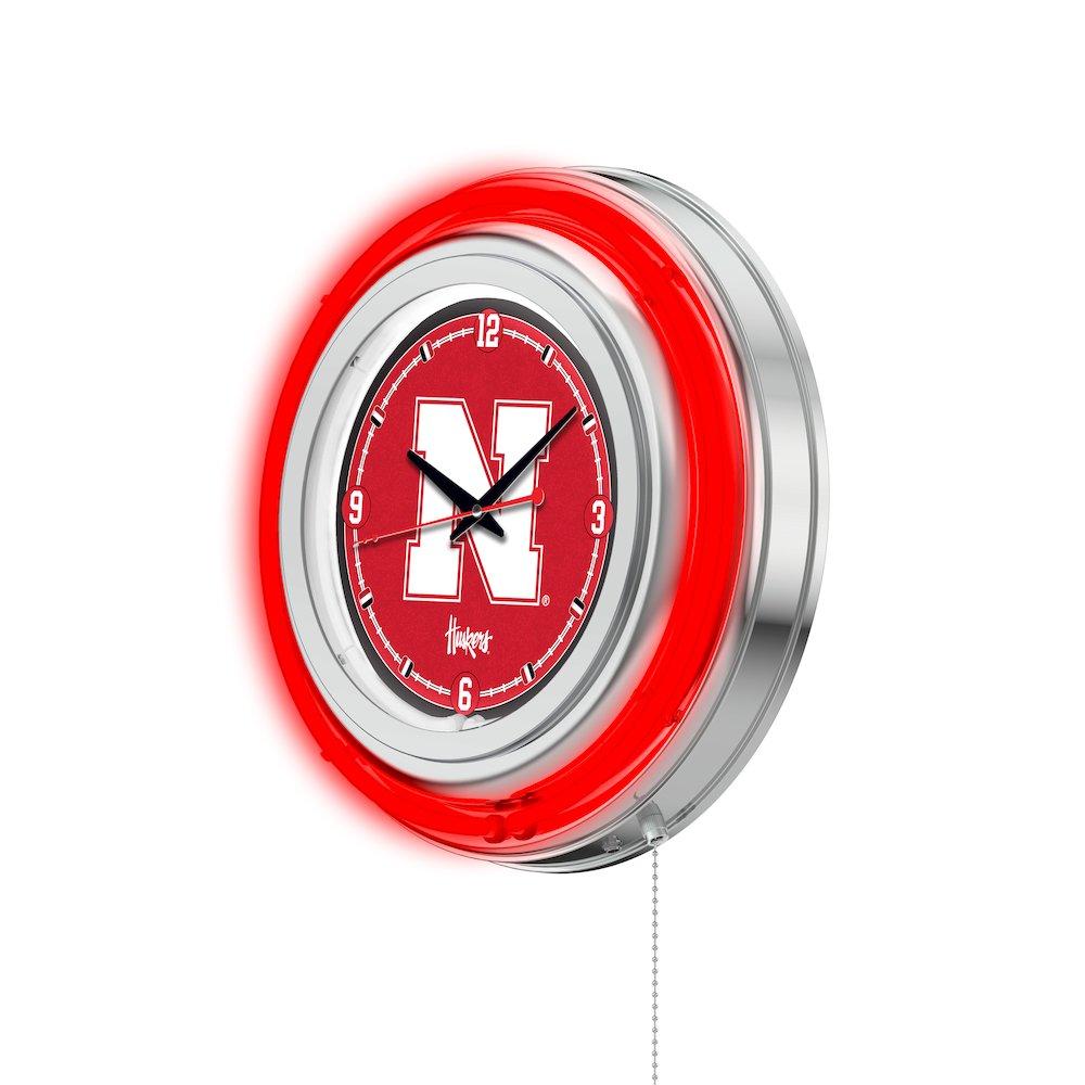 Nebraska Neon Clock. Picture 2