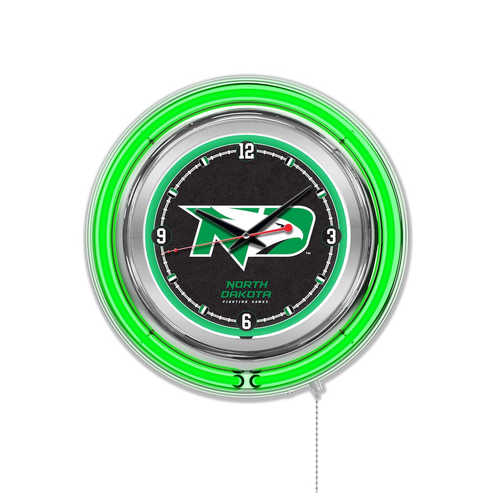 North Dakota Neon Clock. Picture 1