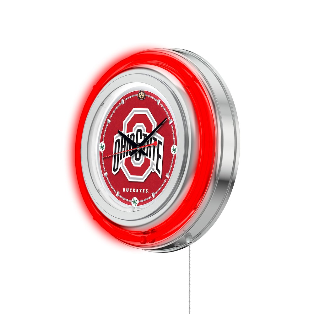 Ohio State Neon Clock. Picture 2