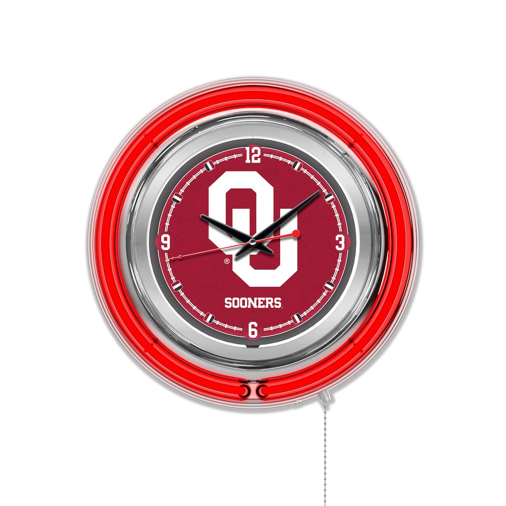Oklahoma Neon Clock. Picture 1