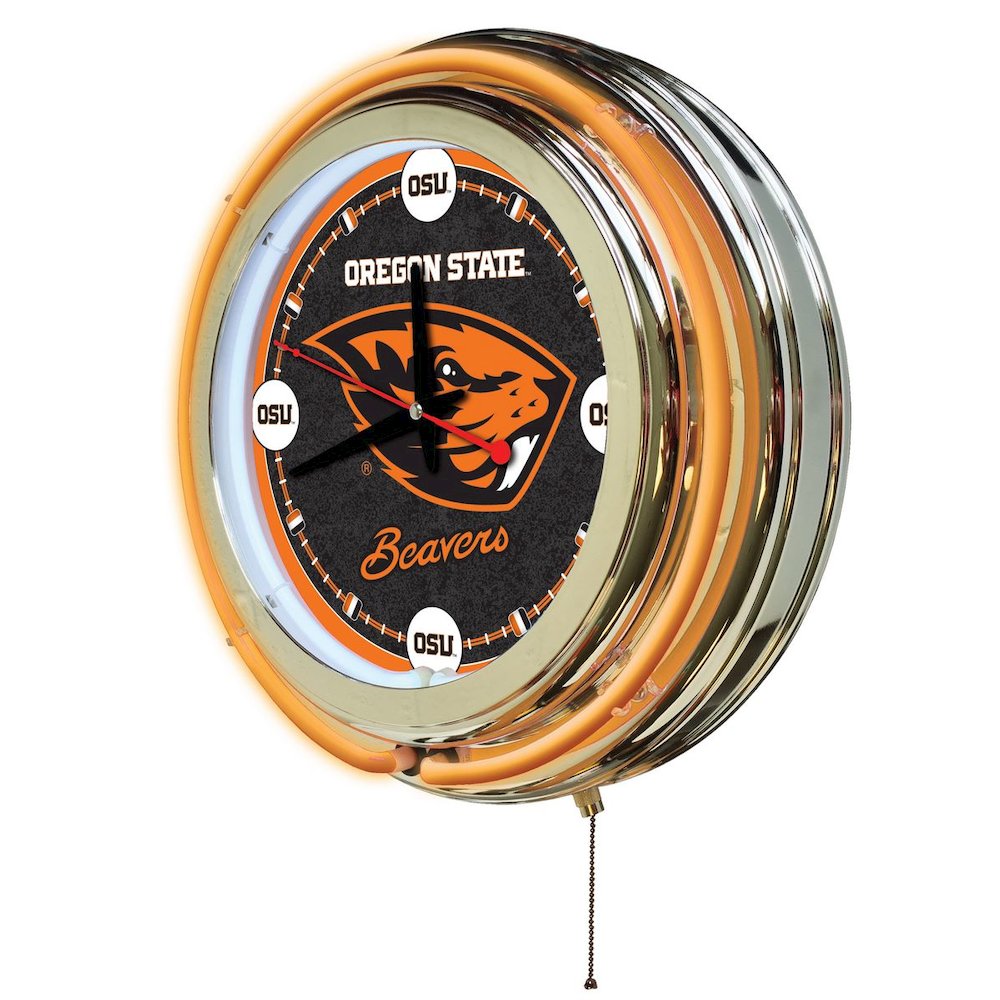 Oregon State Neon Clock. Picture 2