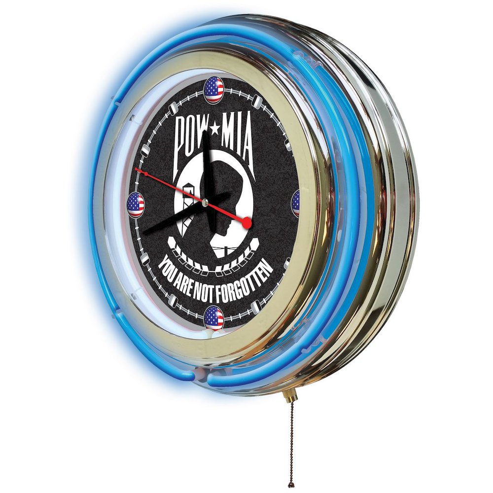 POW/MIA Neon Clock. Picture 2