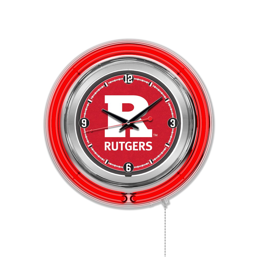 Rutgers Neon Clock. Picture 1