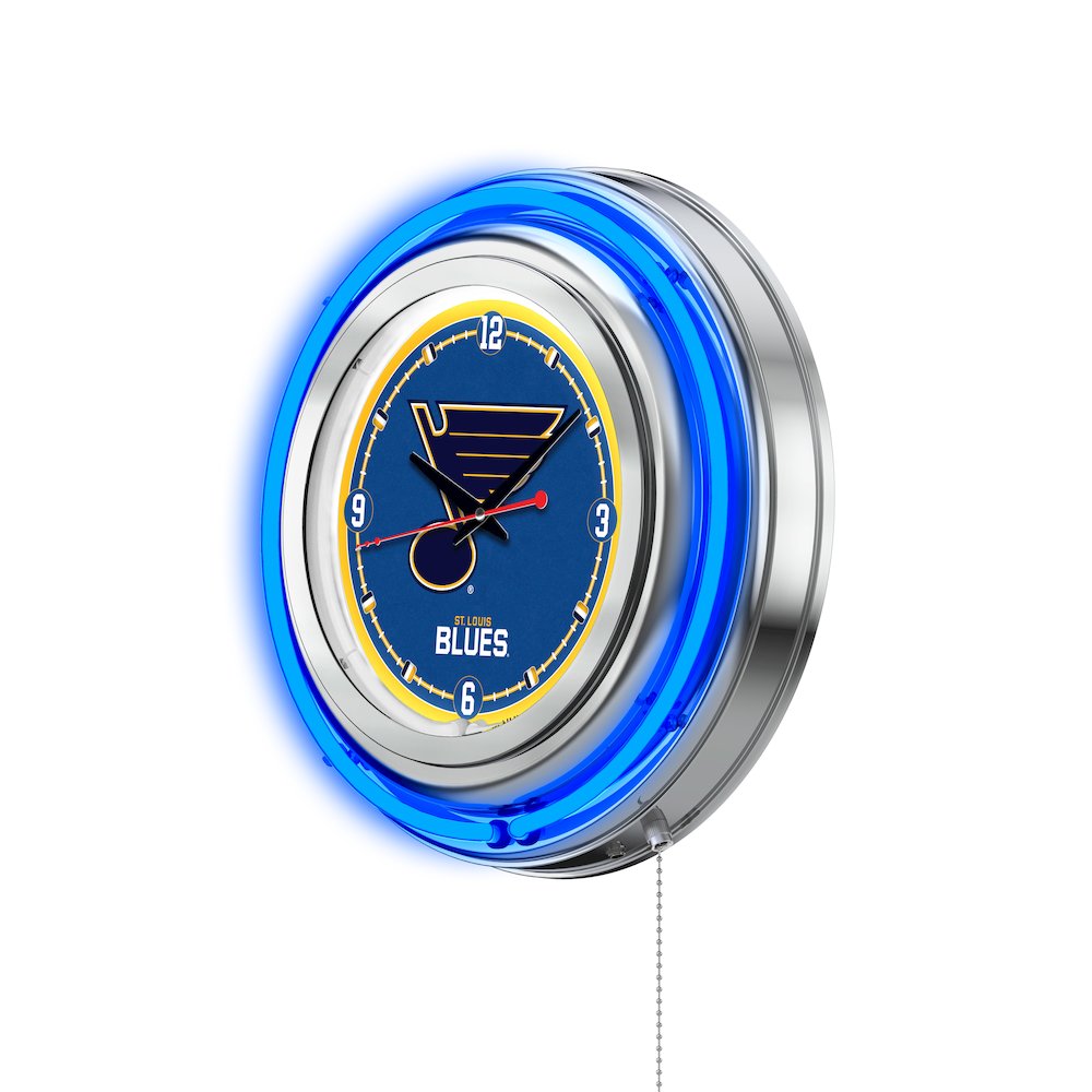 St Louis Blues Neon Clock. Picture 2