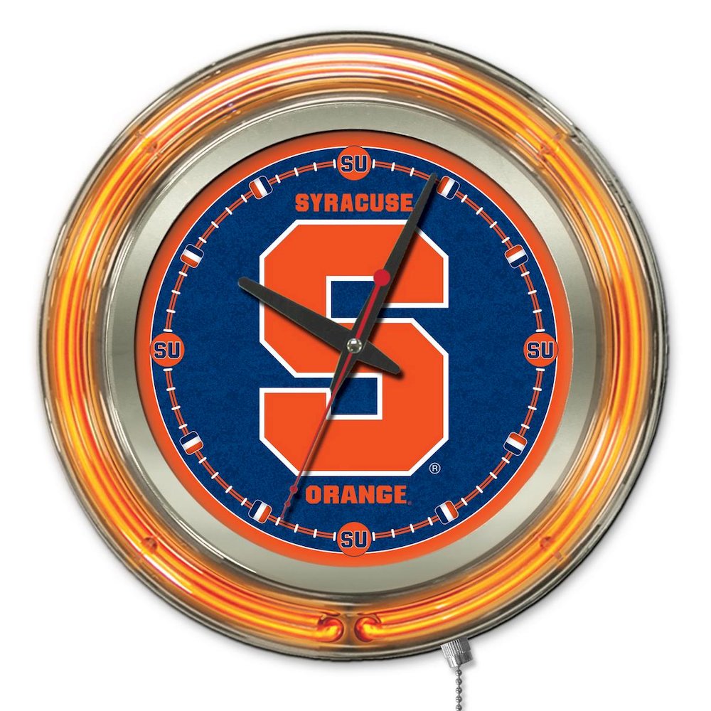 Syracuse Neon Clock. Picture 1