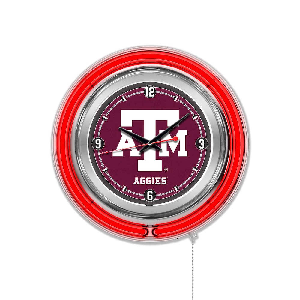 Texas A&M Neon Clock. Picture 1