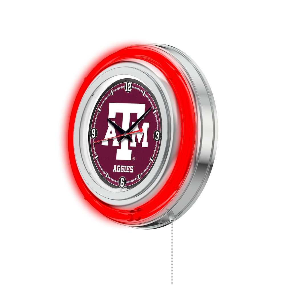Texas A&M Neon Clock. Picture 2