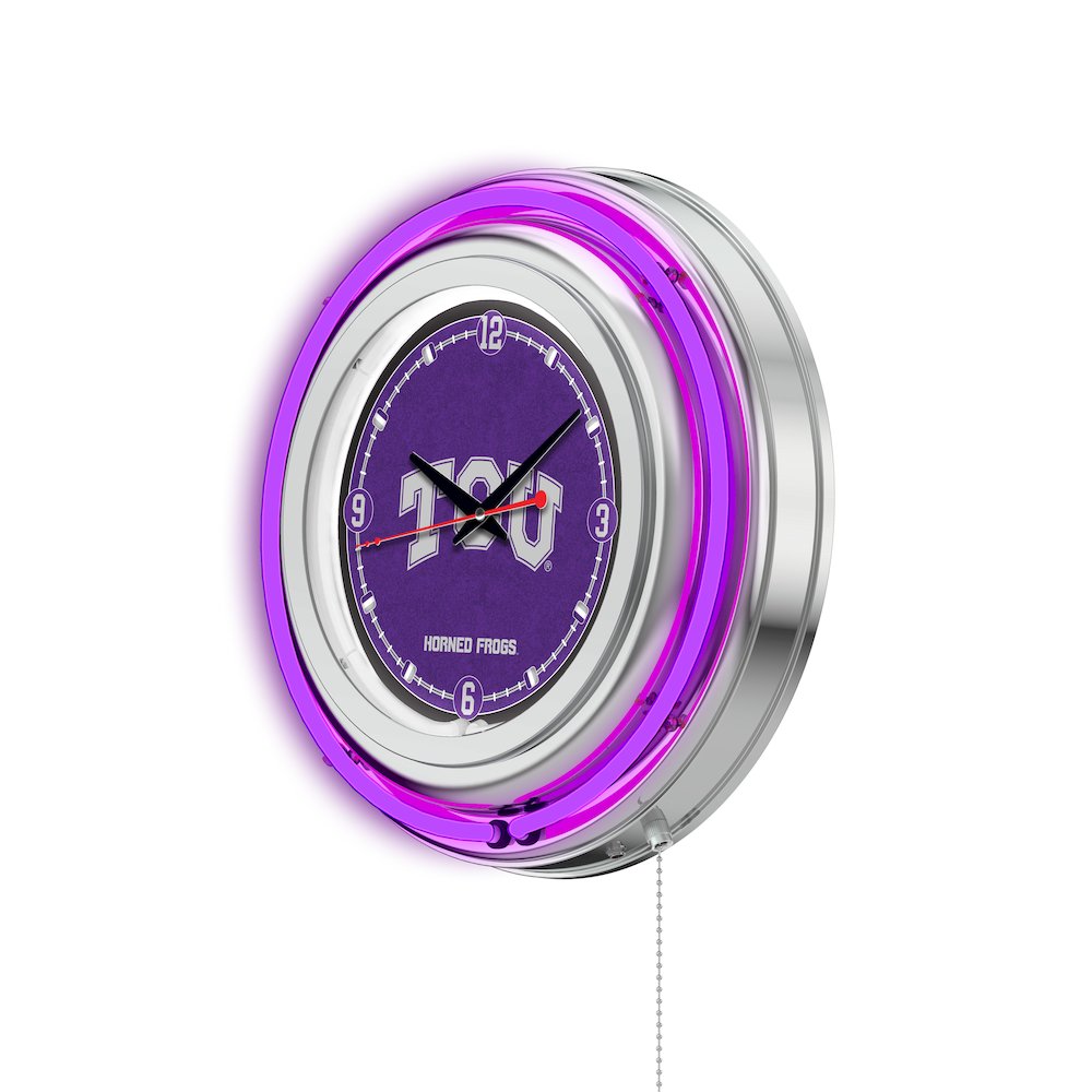 TCU Neon Clock. Picture 2