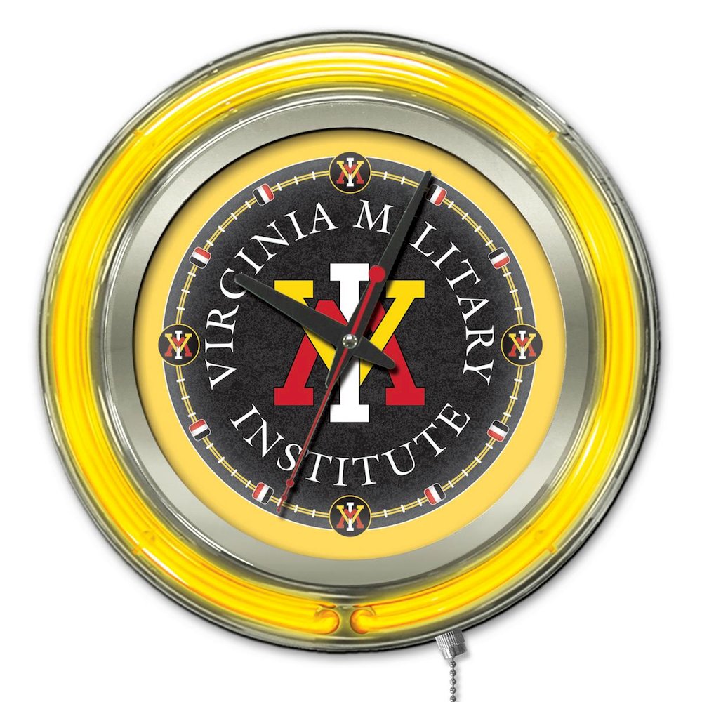 Virginia Military Institute Neon Clock. Picture 1