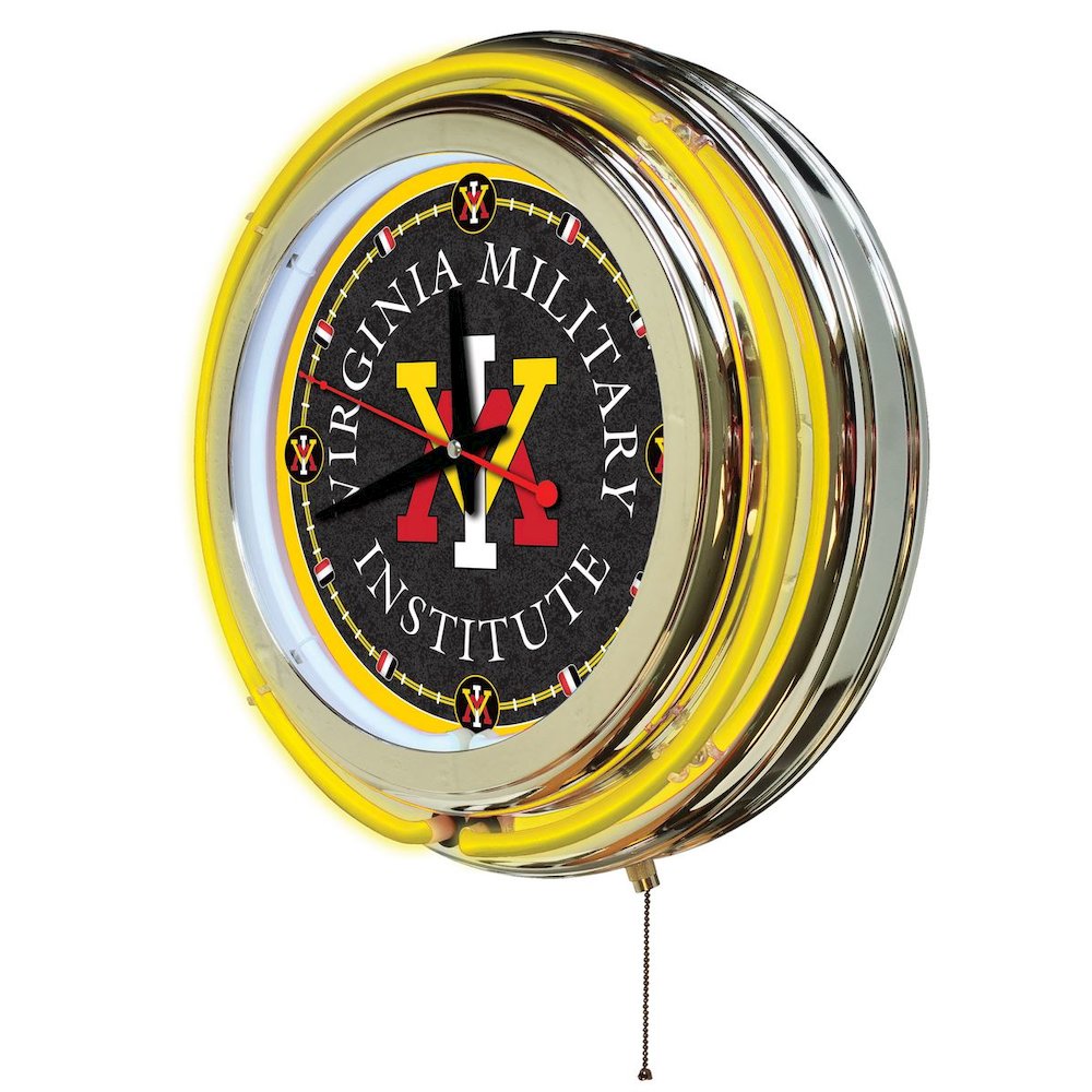 Virginia Military Institute Neon Clock. Picture 2