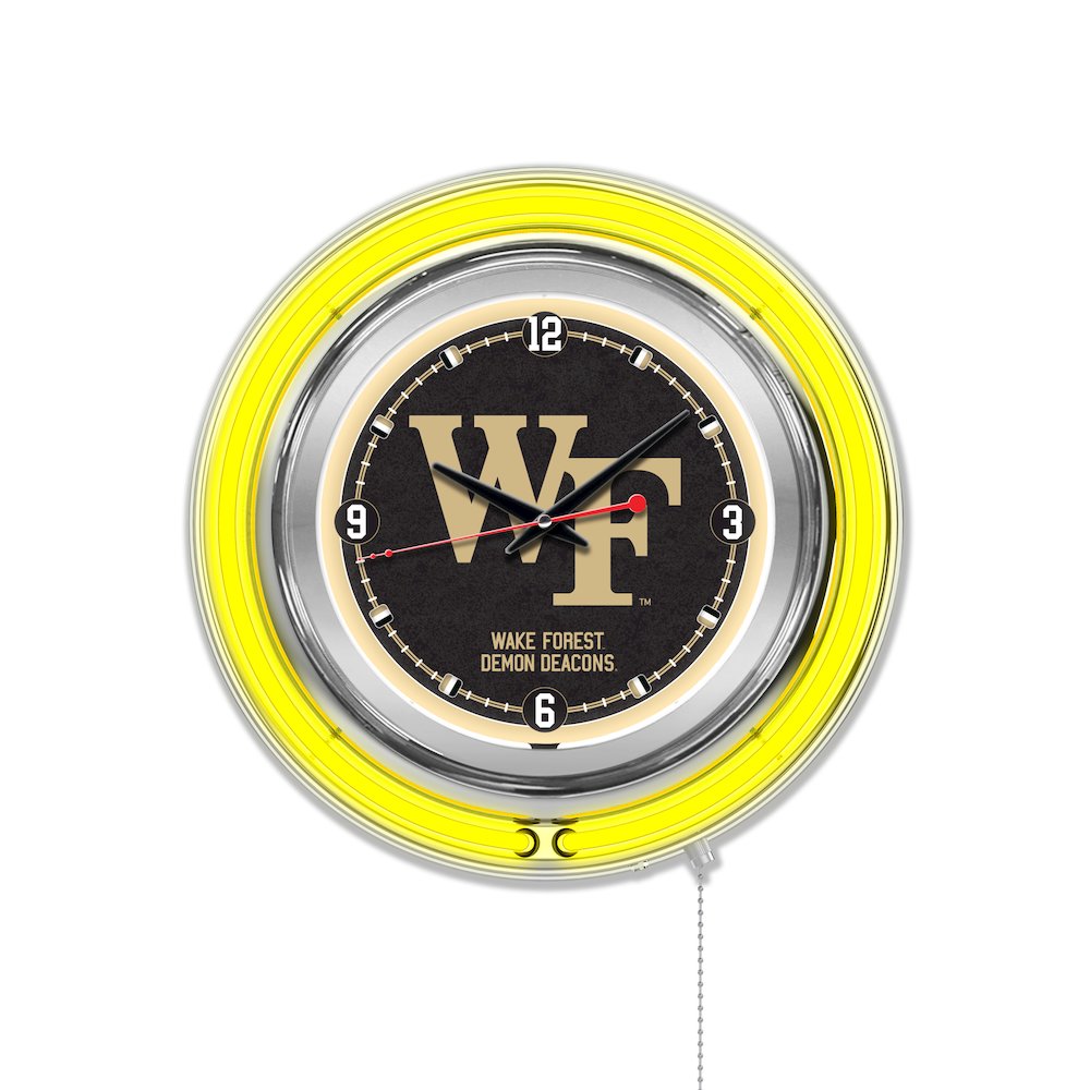 Wake Forest Neon Clock. Picture 1