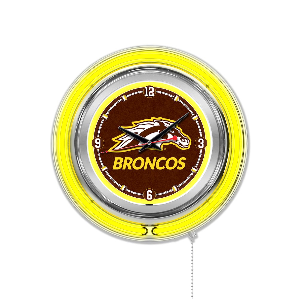 Western Michigan Neon Clock. Picture 1