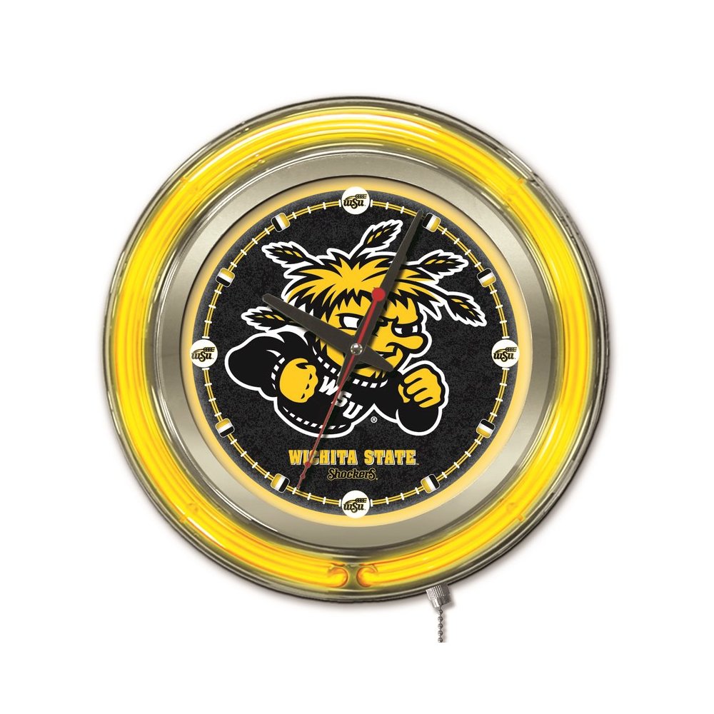 Wichita State Neon Clock. Picture 1