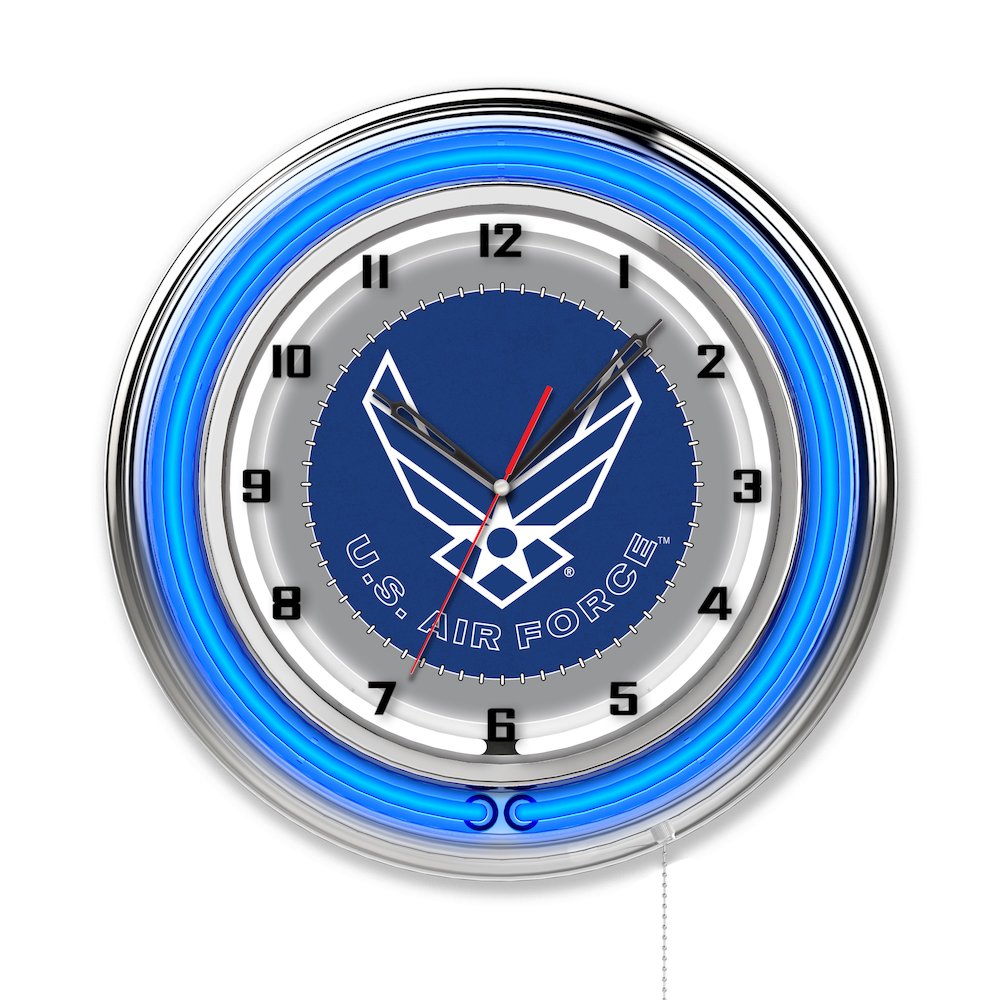 U.S. Air Force 19" Neon Clock. Picture 1