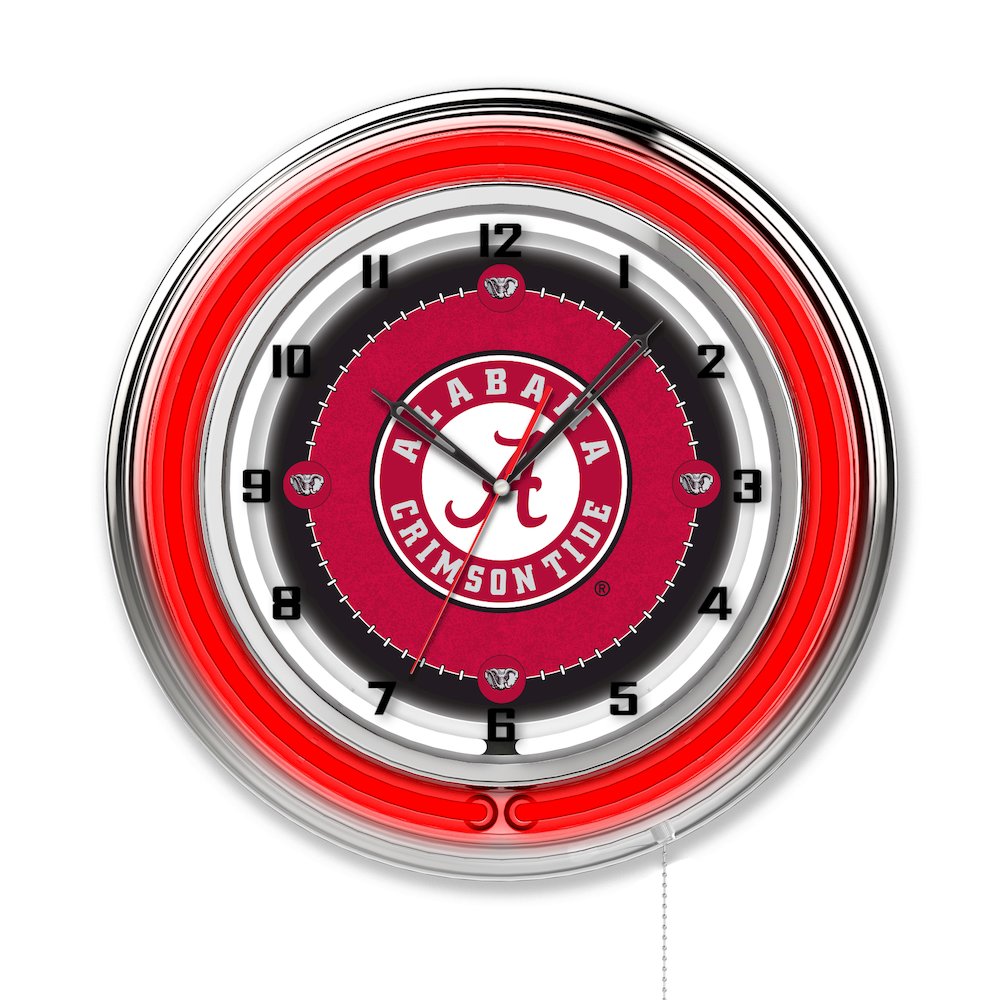Alabama 19" Neon Clock. Picture 1