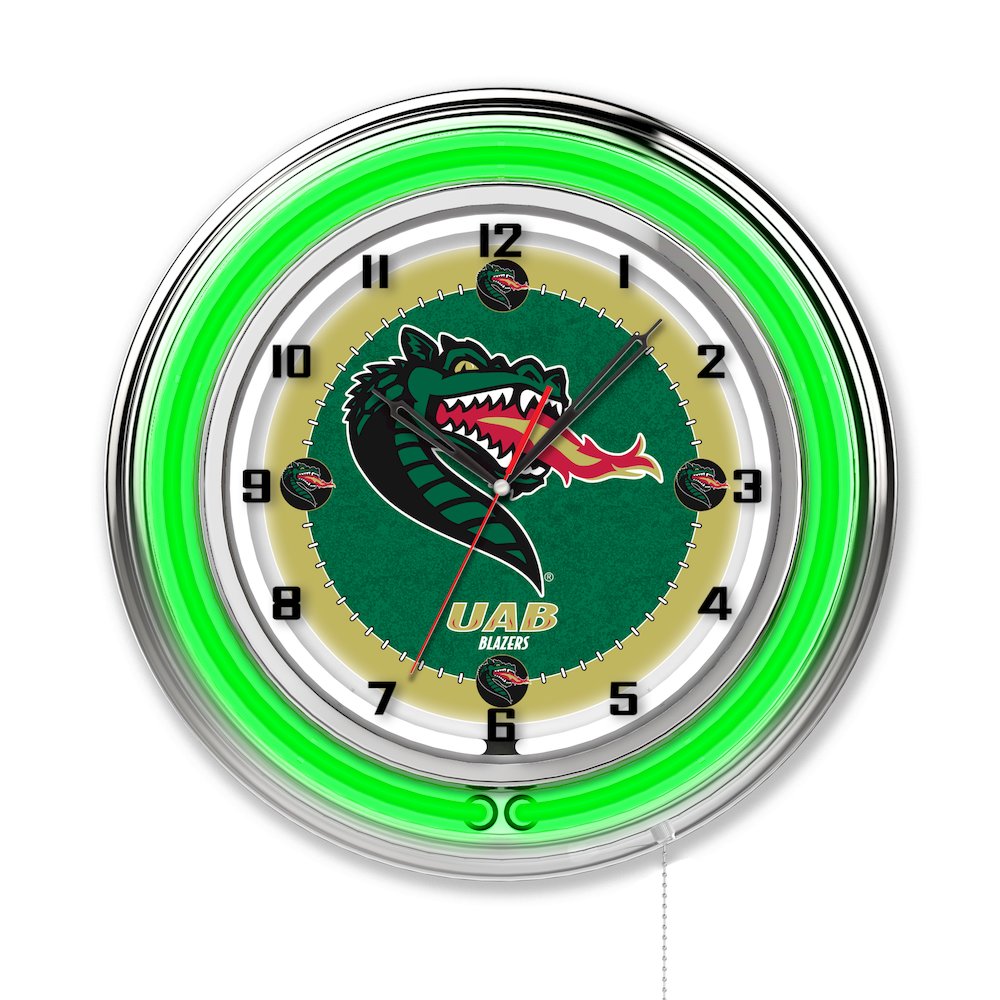 UAB 19" Neon Clock. Picture 1
