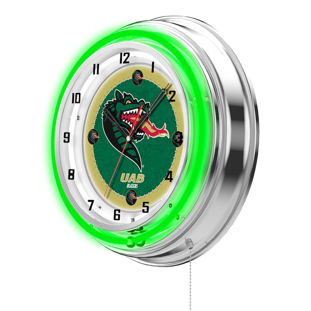 UAB 19" Neon Clock. Picture 2