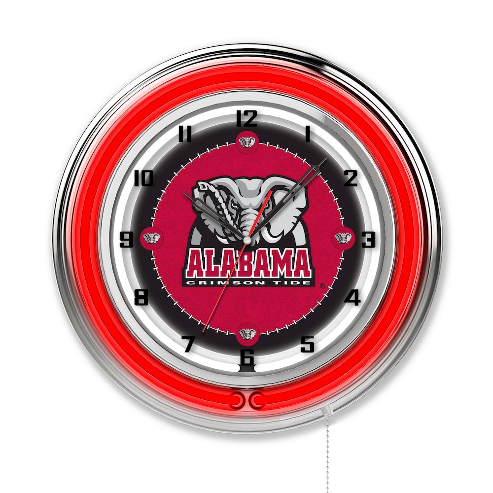 Alabama 19" Neon Clock. Picture 1