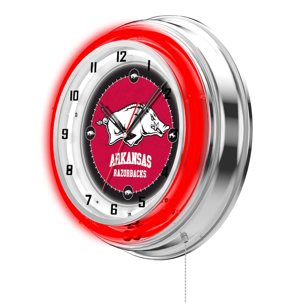 Arkansas 19" Neon Clock. Picture 2