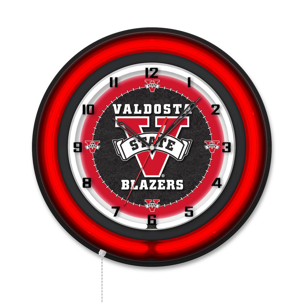 Valdosta State University 19" Double Neon Wall Clock. Picture 1