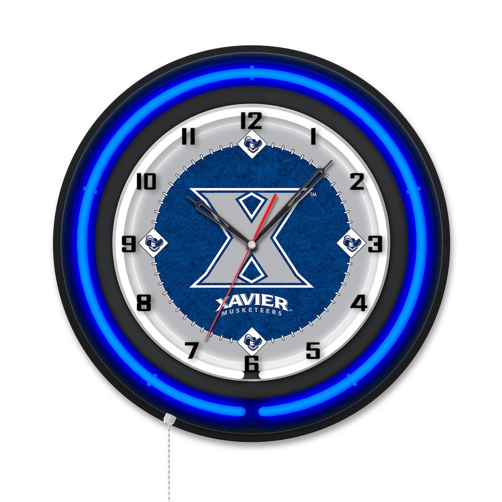 Xavier 19" Double Neon Wall Clock. Picture 1