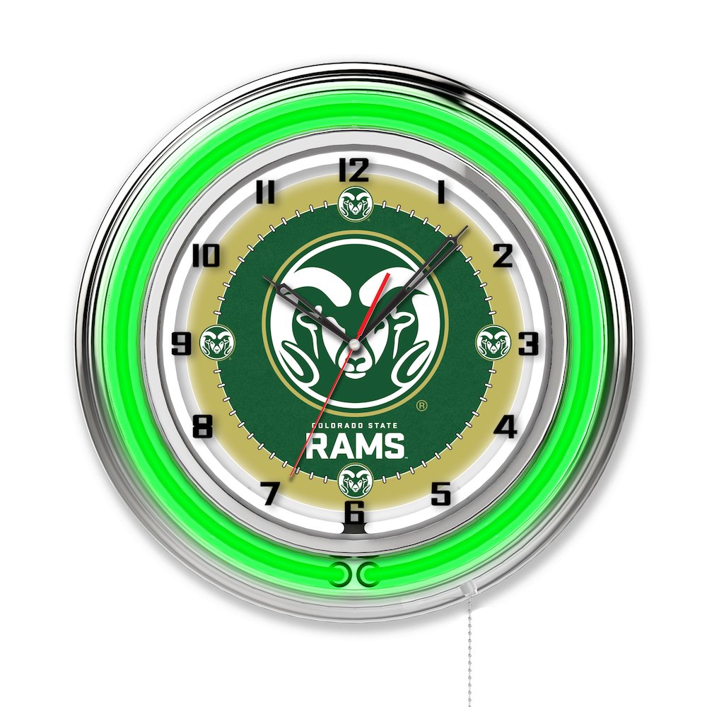 Colorado State 19" Neon Clock. Picture 1