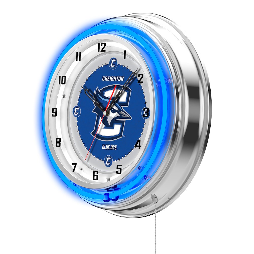 Creighton 19" Neon Clock. Picture 2